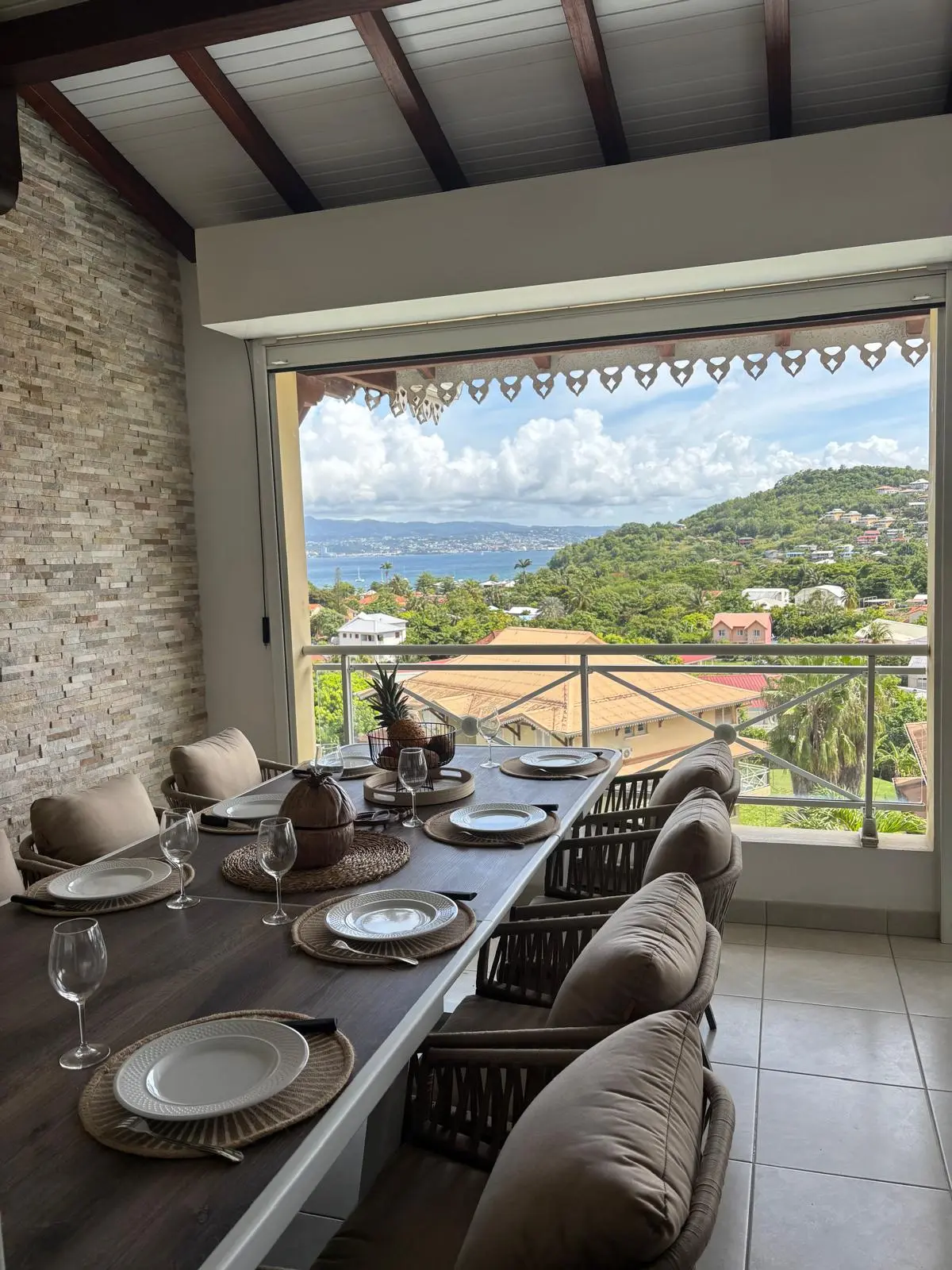 Appartement F4 Trois-Îlets – Terrasse et vue mer